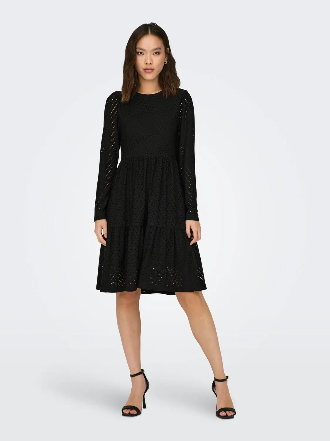 JDYCARLA CATHINKA L/S DRESS BLACK