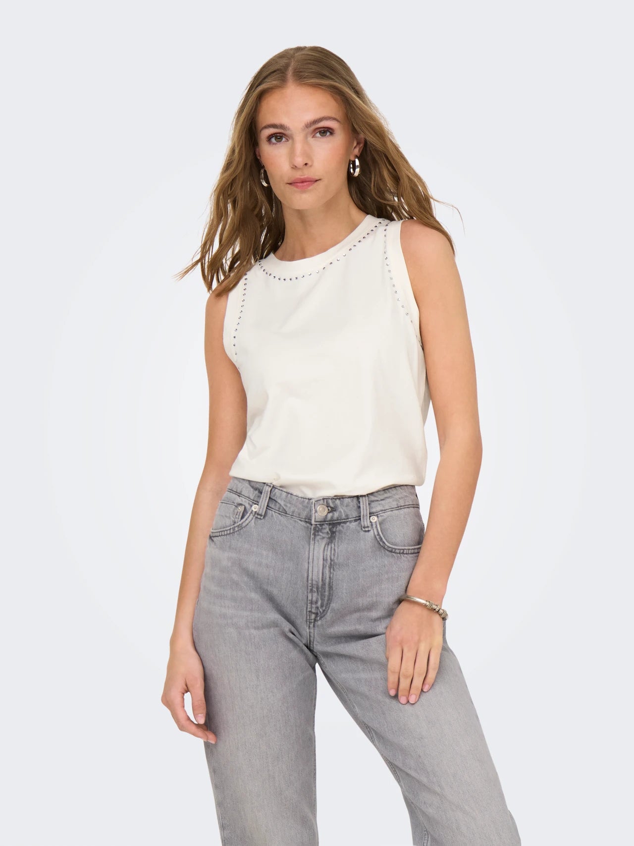 JDYBETH S/L STUD TANK TOP
