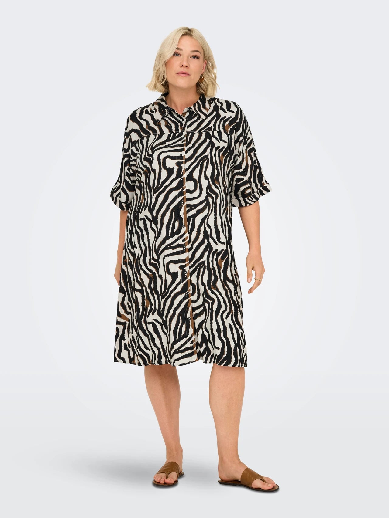 CARBERTE LIFE 2/4 BLK SHIRT DRESS