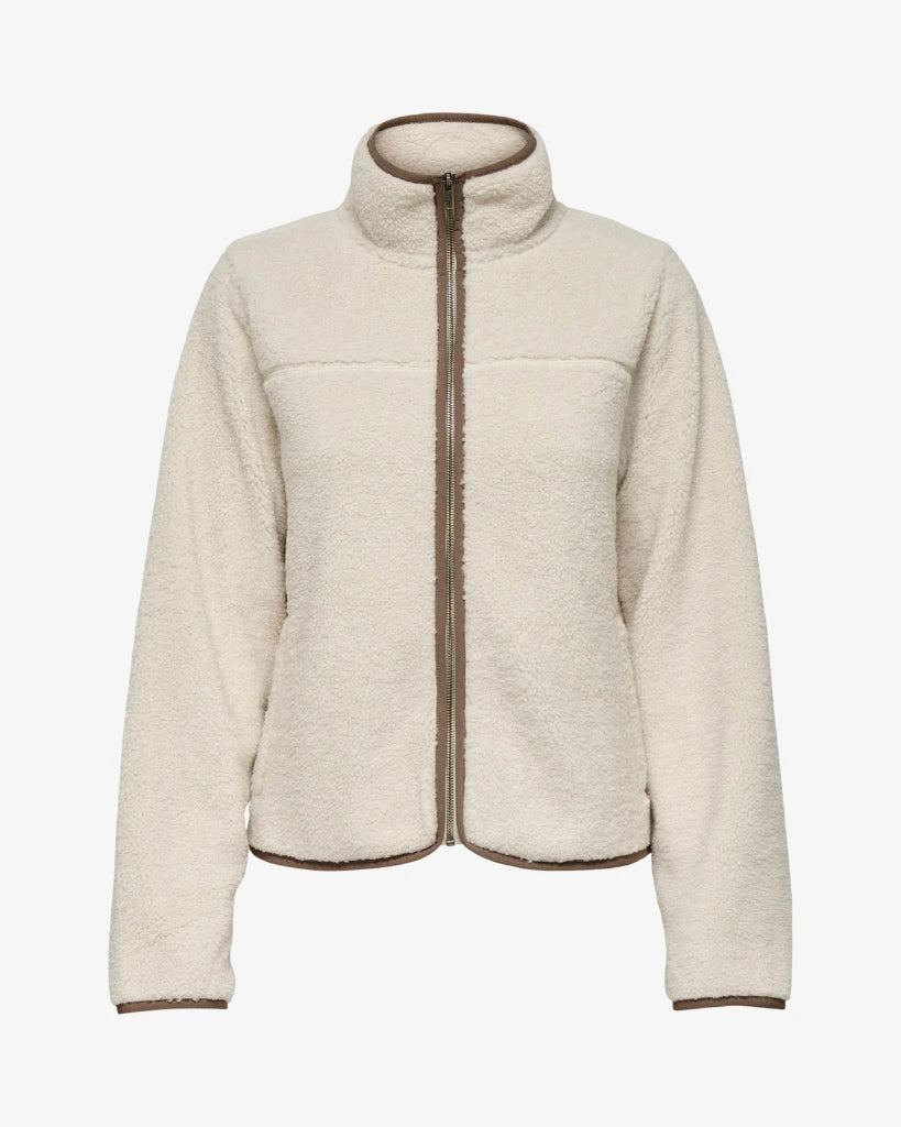 JDYOLYMPIA TEDDY ZIP JACKET