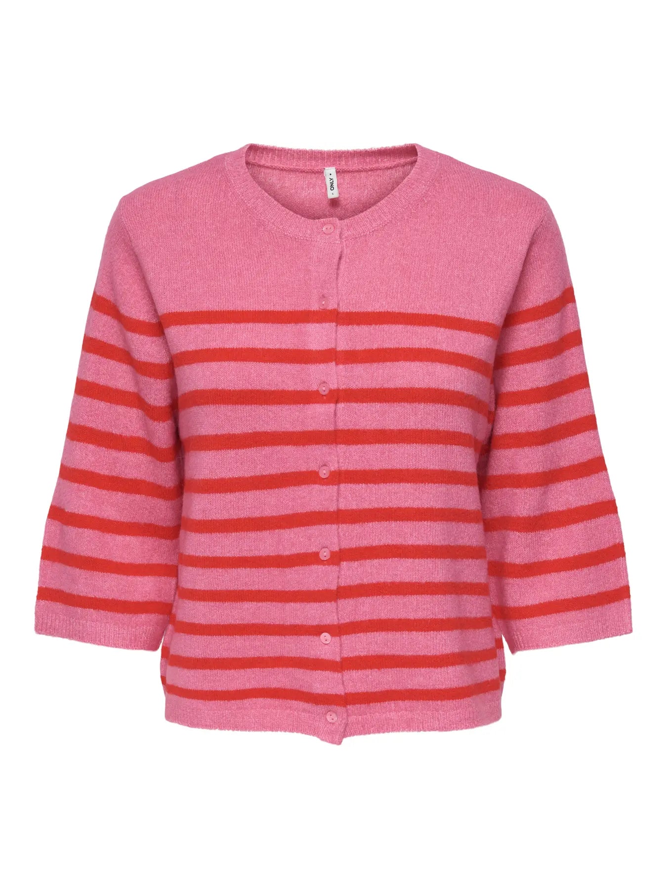 CARVIOLA SS O-NECK CARDIGAN KNT