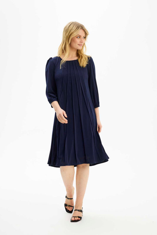 Lucette dress 3/4 sleeves plain