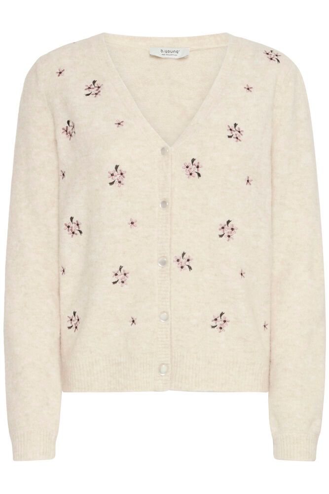 BYOMEA EMB. CARDIGAN - KNIT