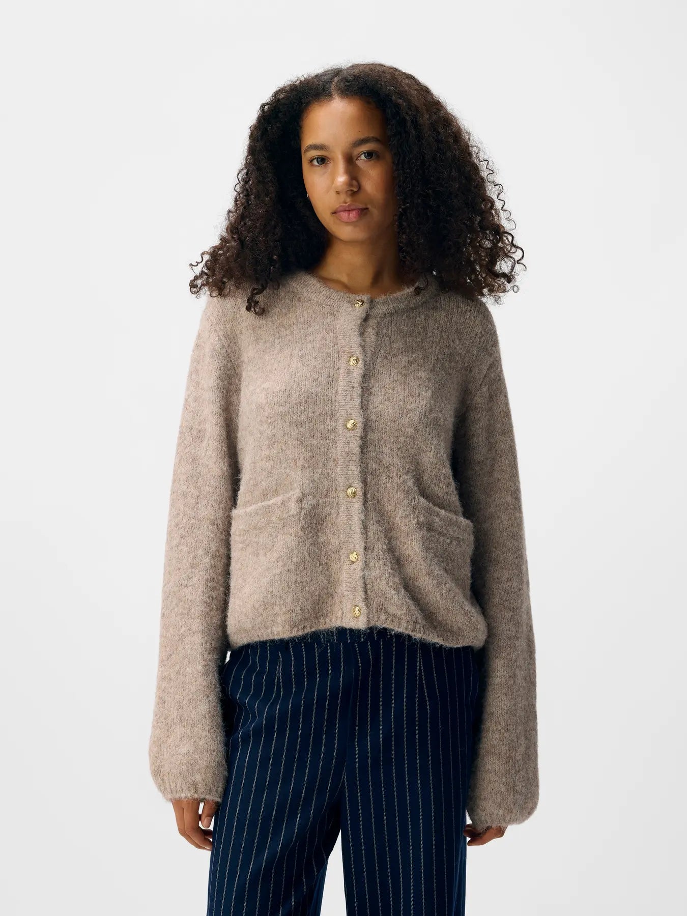 OBJSAGGIA RE L/S KNIT CARDIGAN