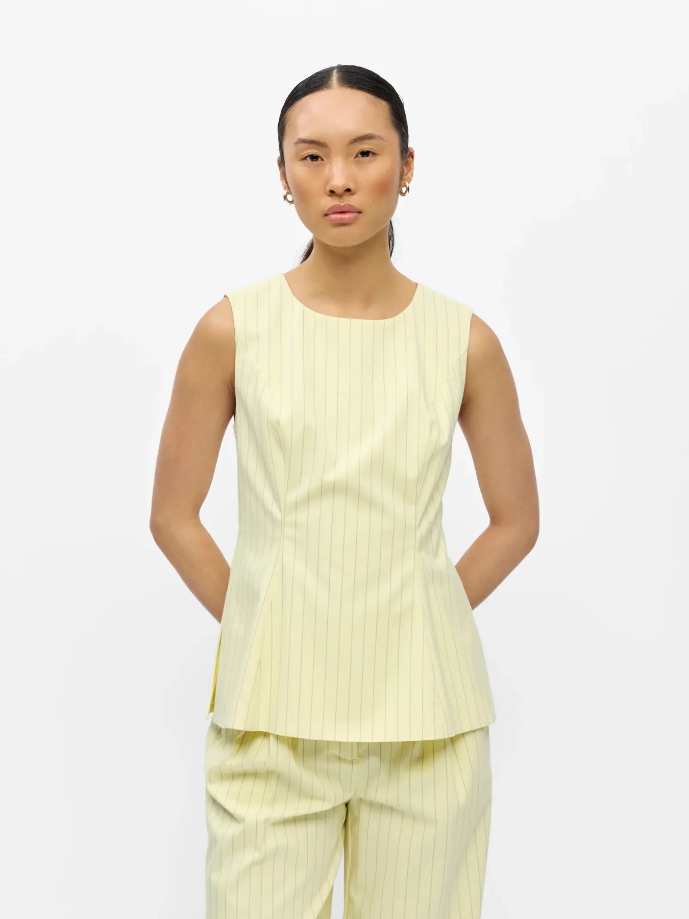 OBJKASJA SL RE PEPLUM TOP