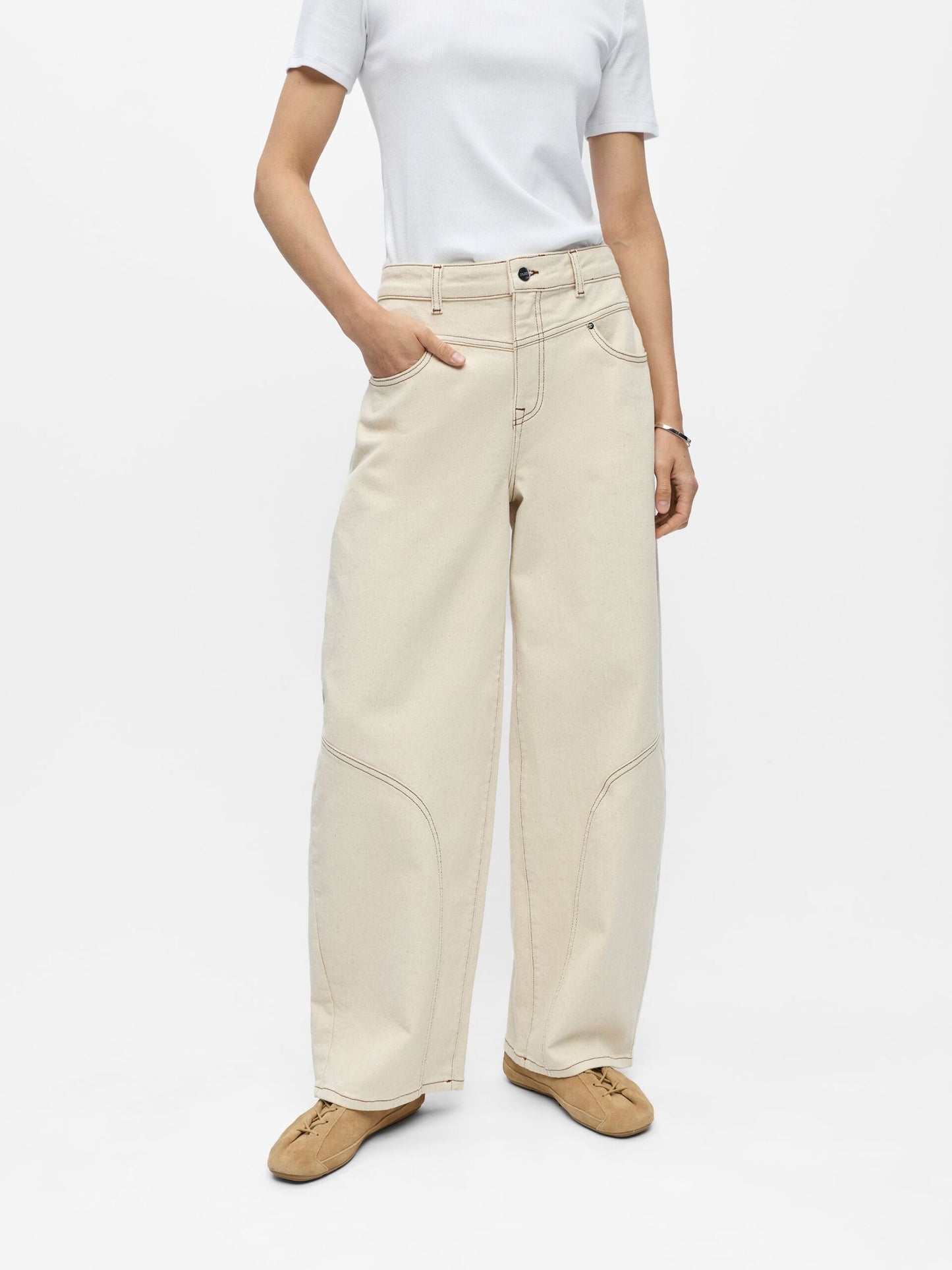 OBJEMMIA MW BARREL JEANS