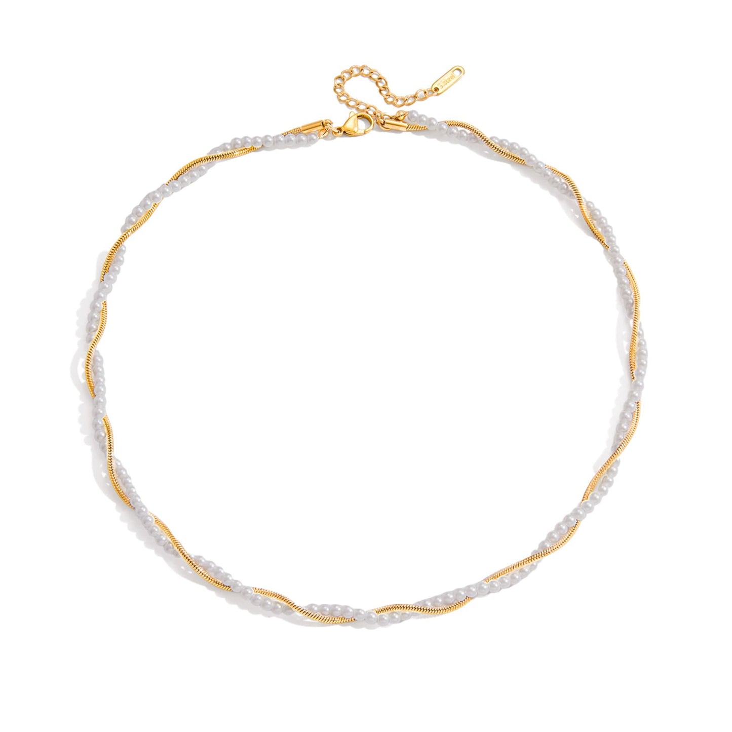 VIOLET HALSKÆDE - FORGYLDT