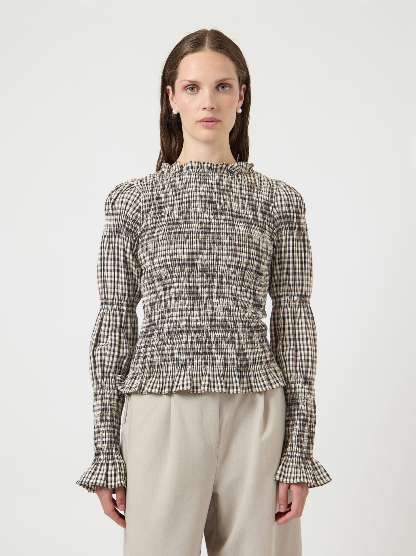 YASCHEMMA LS SMOCK TOP