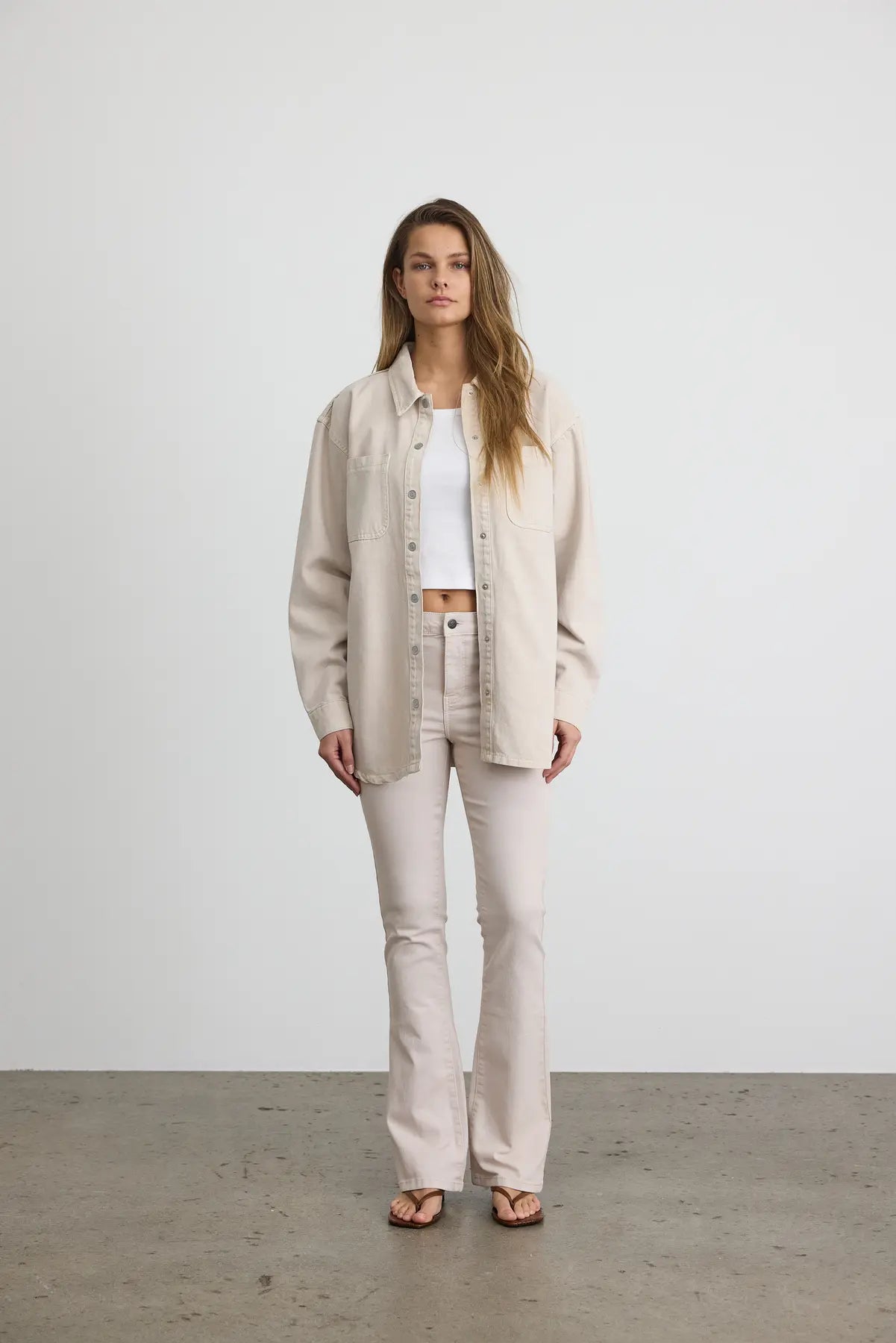 NMALVA L/S COLORED DENIM SHACKET