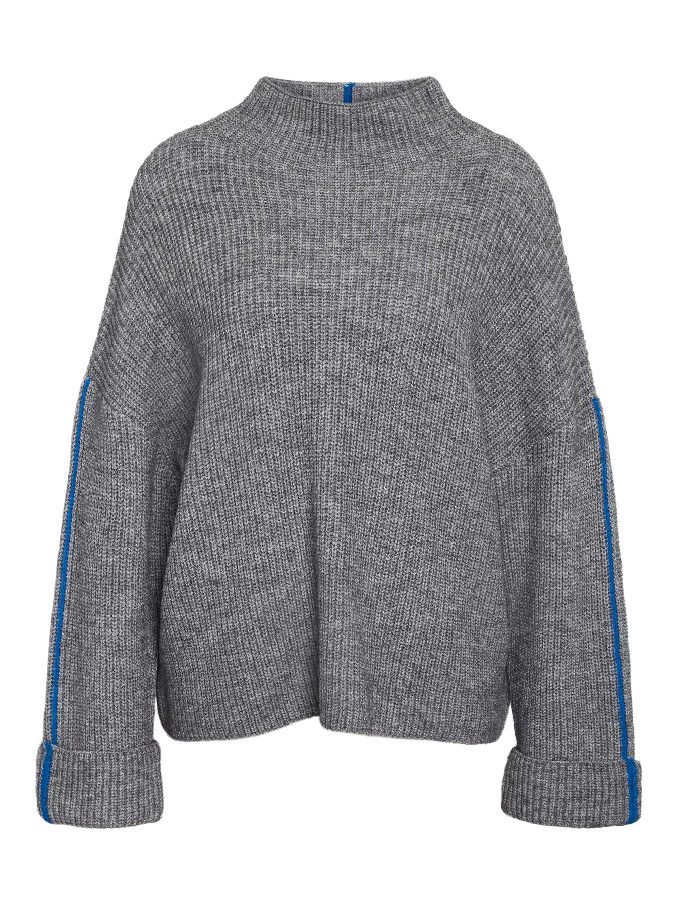 NMTOVA L/S HIGH NECK FOLD-UP KNIT DD