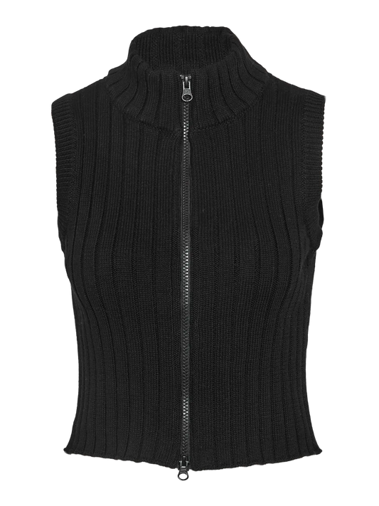 NMPENELOPE S/L ZIP KNIT VEST
