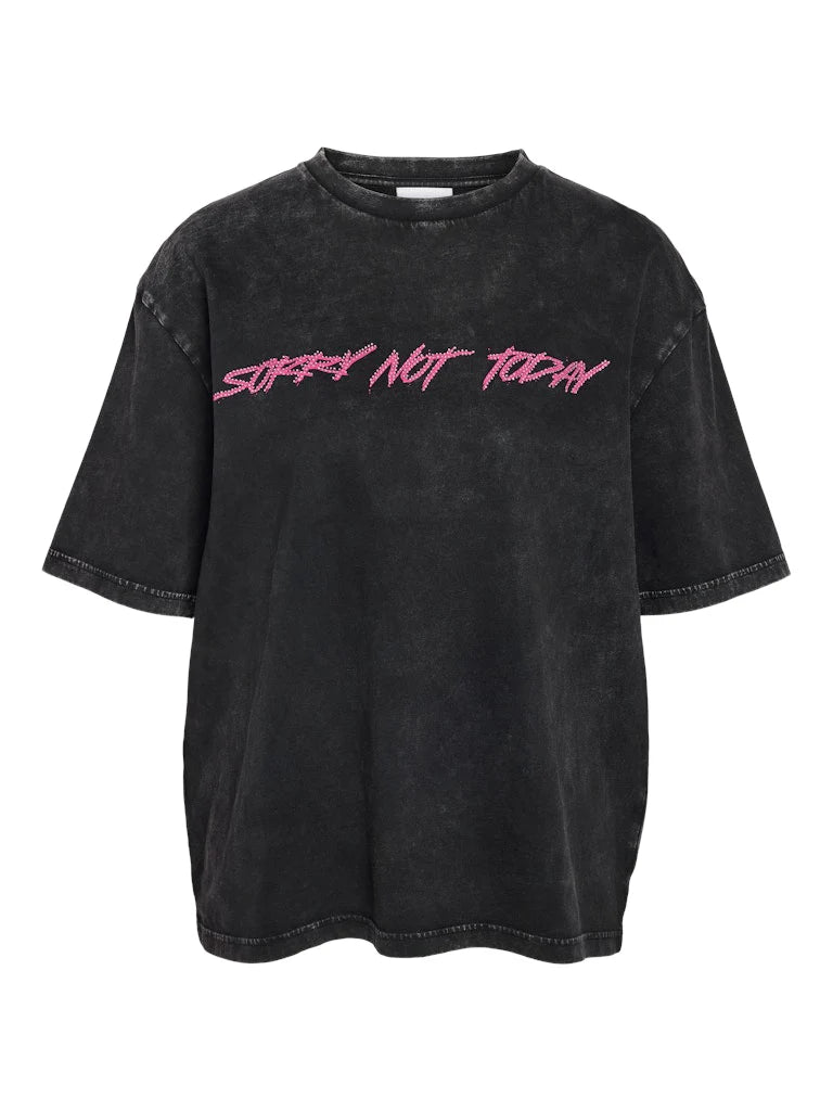 NMSANDY S/S RHINESTONE T-SHIRT