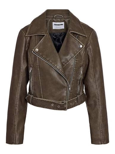 NMNELLY COATED CROPPED BIKER