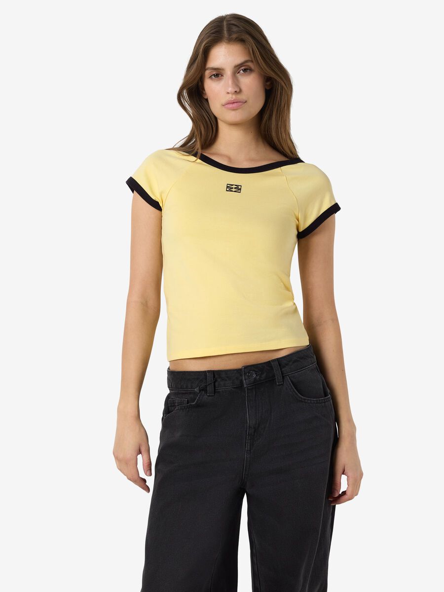 NMTWIN S/S O-NECK CONTRAST TEE