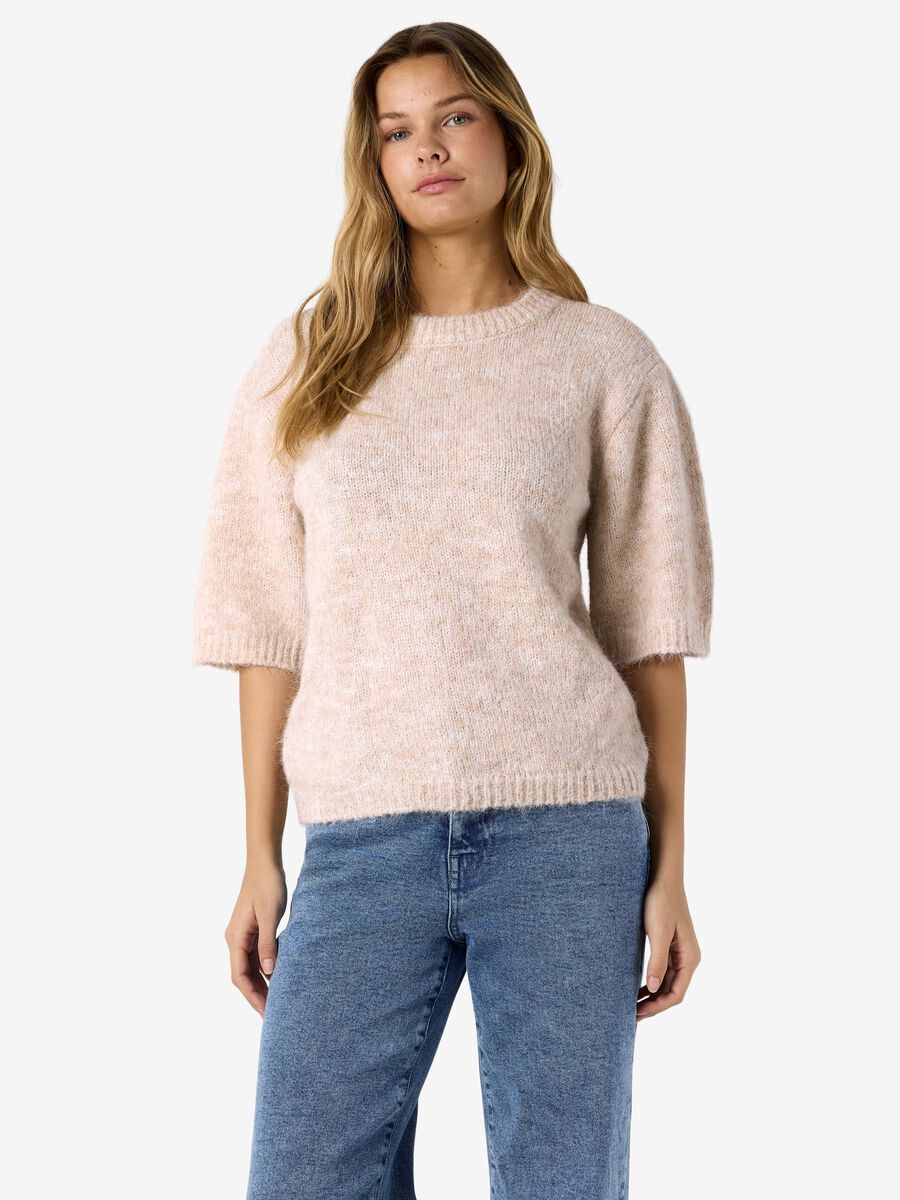 NMSUTTON S/S O-NECK KNIT