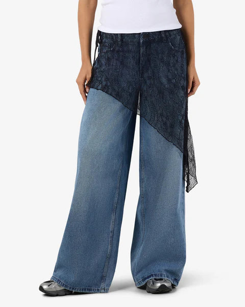 NMIDA LACE WRAP SKIRT