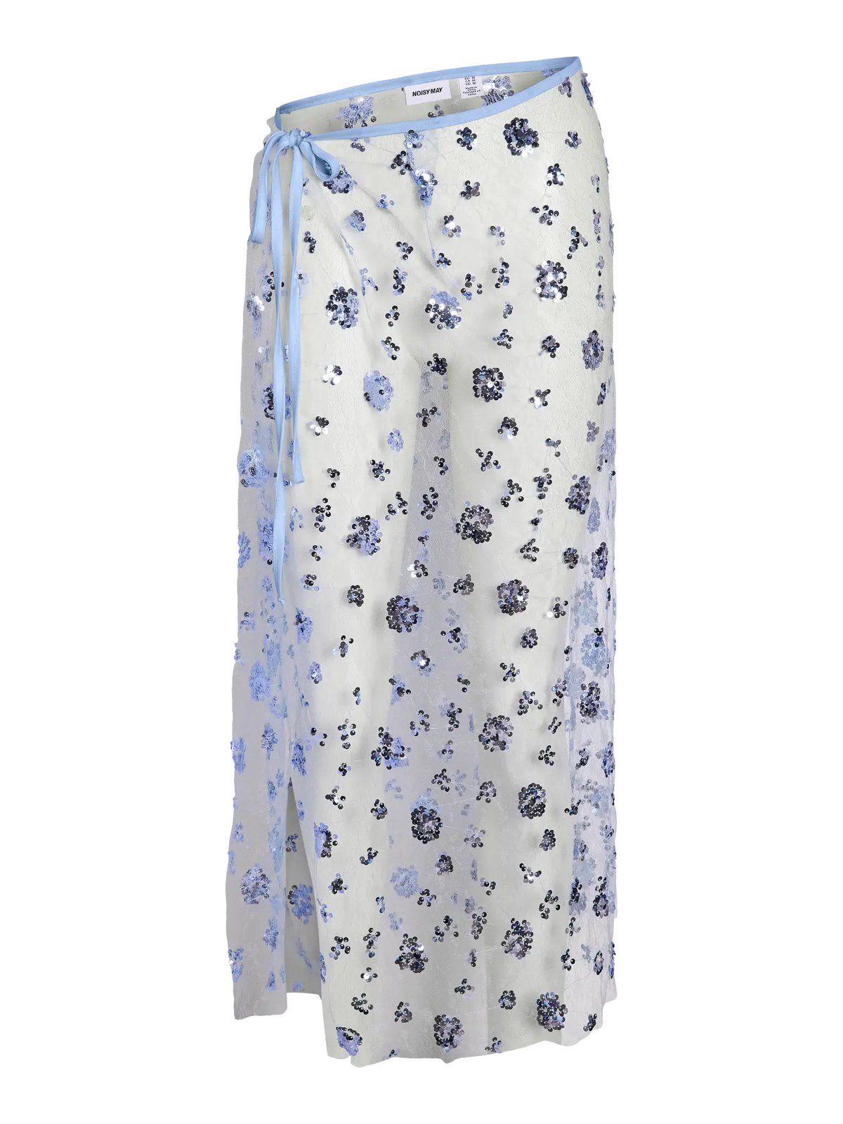 NMZIGGA WRAP SEQUINS SKIRT