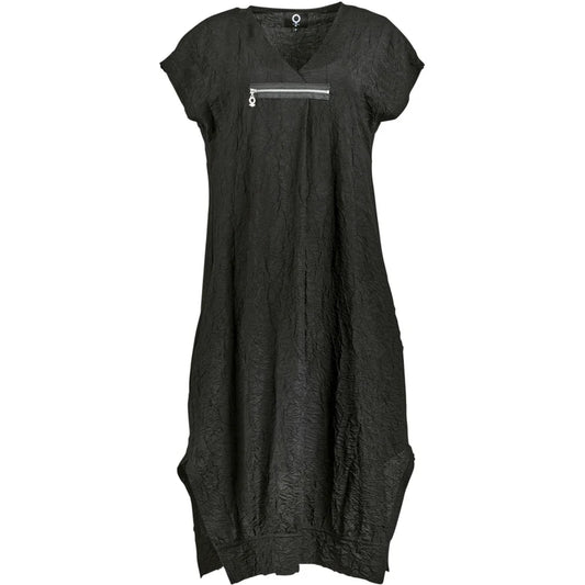 Crincle DRESS BLACK