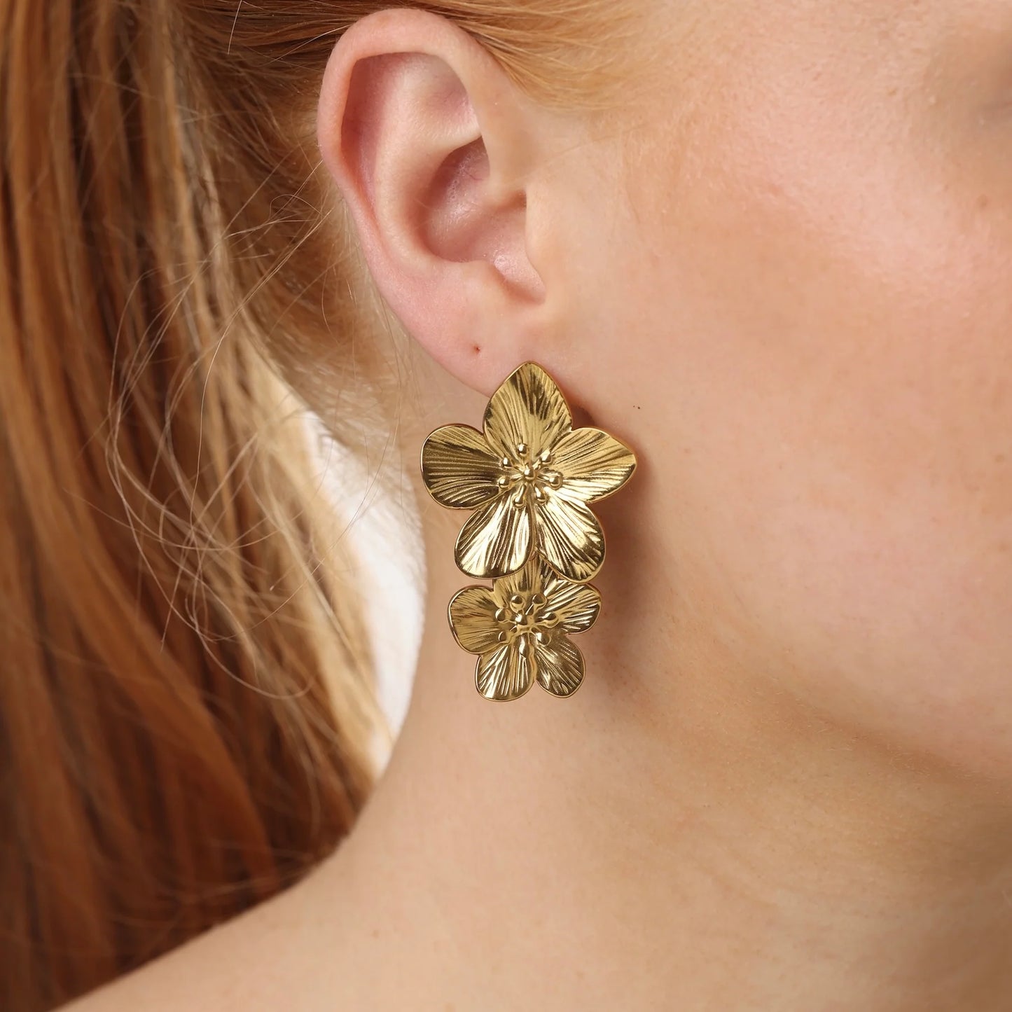 L o t t i e - Flower Earrings Stainless Steel