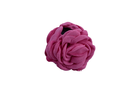 Hair Claws w/fabric rose PINK
