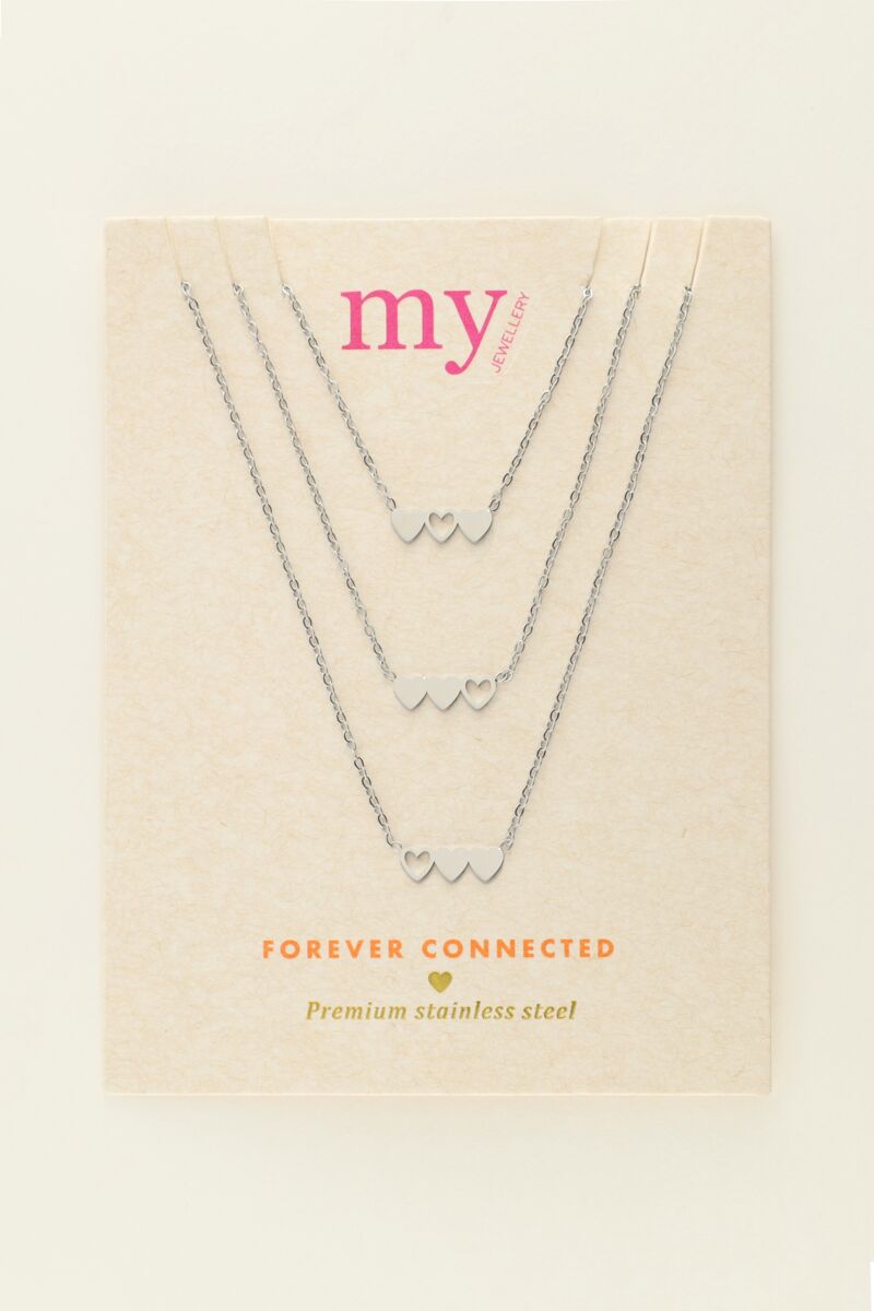 Necklace set 3 hearts