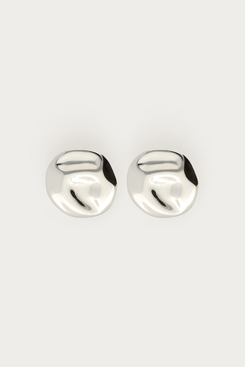 Earring round button