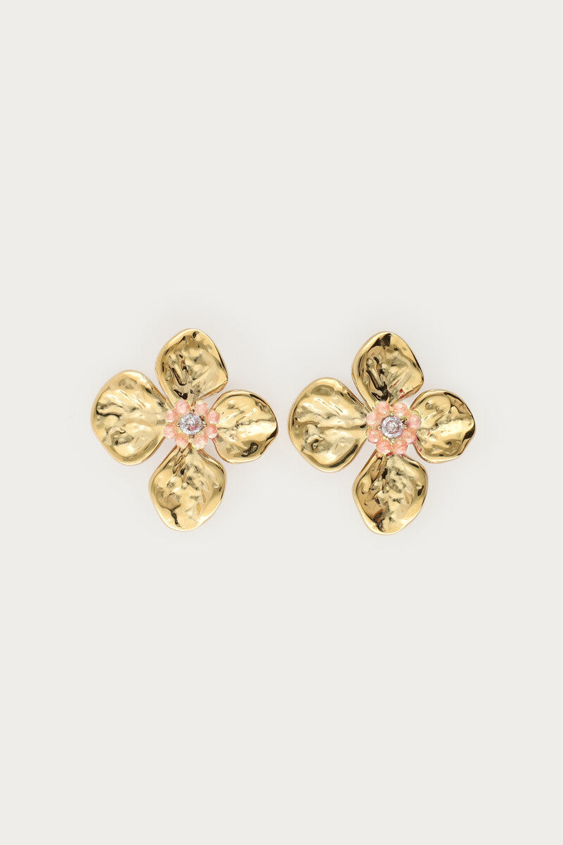 Earrings stud flower beads