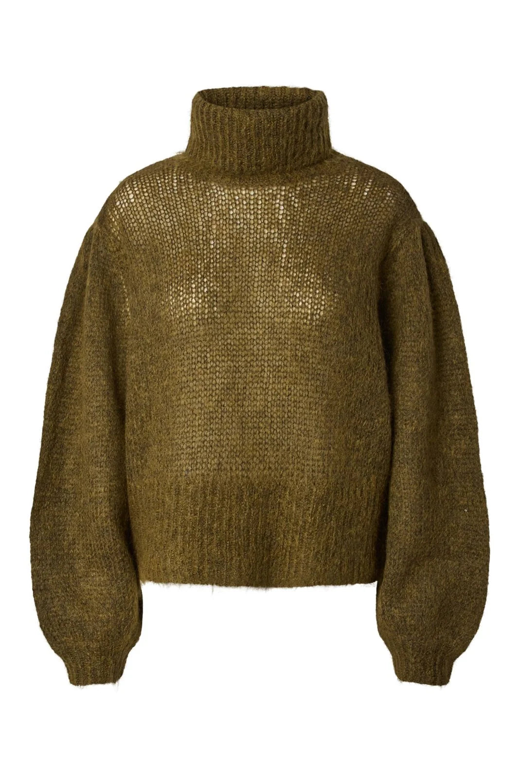 YASLAMBU LS MOHAIR BLEND KNIT PULLOVER