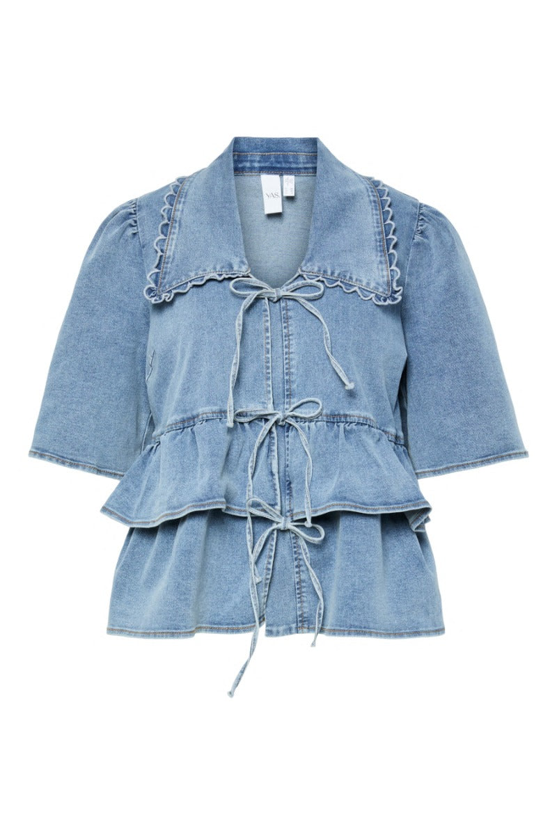 YASSCALA SS DENIM TOP