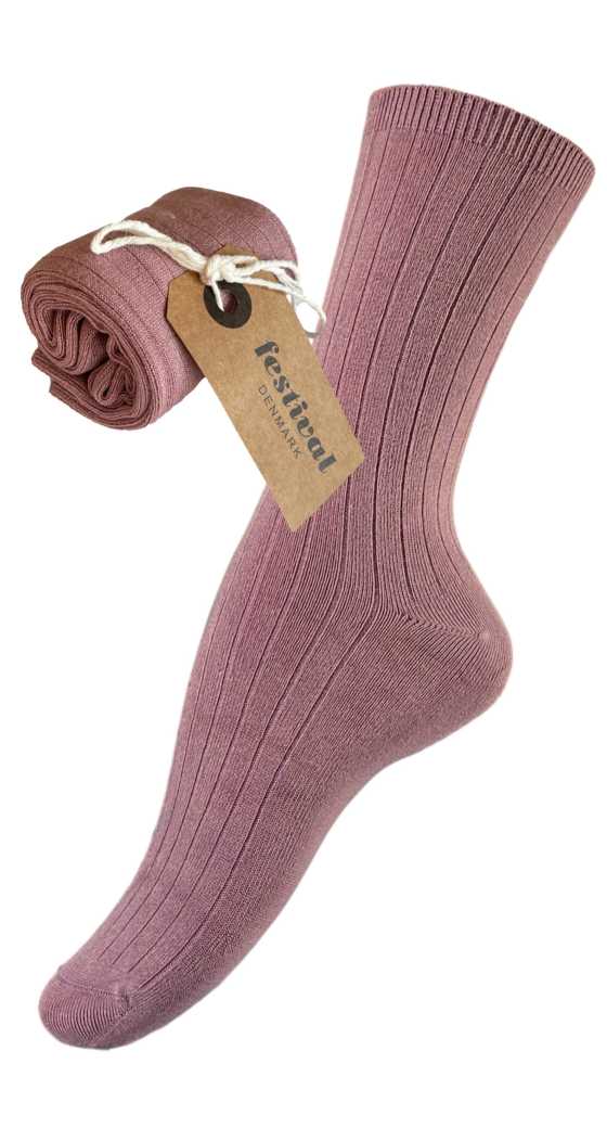 FESTIVAL bamboo sock colour rose