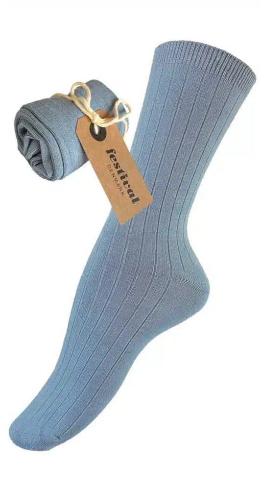 FESTIVAL bamboo sock colour dusty blue