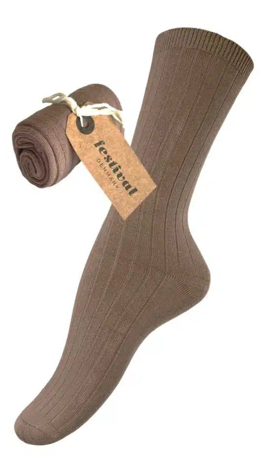 FESTIVAL bamboo sock colour BROWN