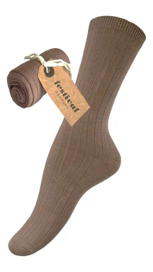 FESTIVAL bamboo sock colour BROWN
