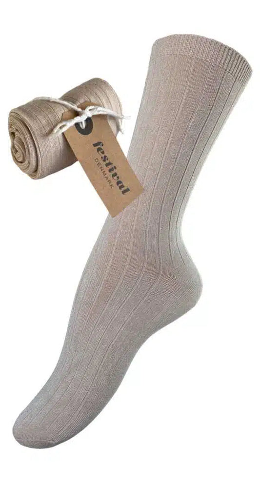 FESTIVAL bamboo sock colour sand