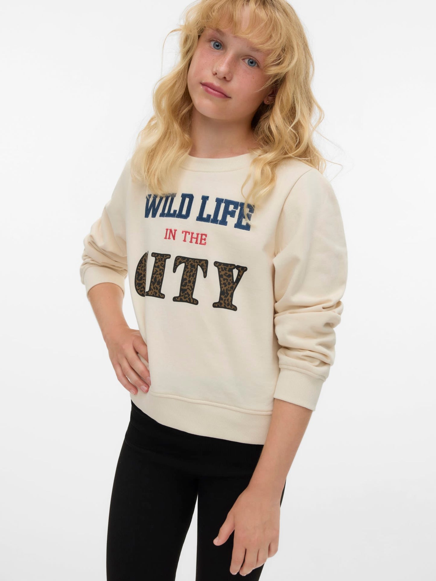 VMOCTAVIA LS O-NECK SWEAT JRS GIRL