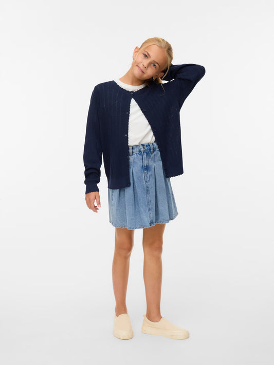 VMNEWLEX POINTELLE LS O-N CARDIGAN GIRL