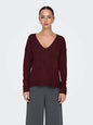 JDYELANORA L/S V-NECK PULLO. KNT