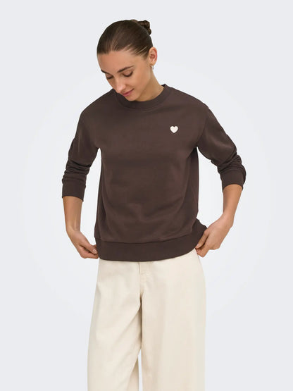 JDYPARIS L/S EMB SWEAT