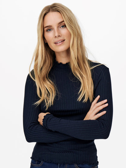 JDYFRANSISKA LIFE L/S HI-NCK TOP