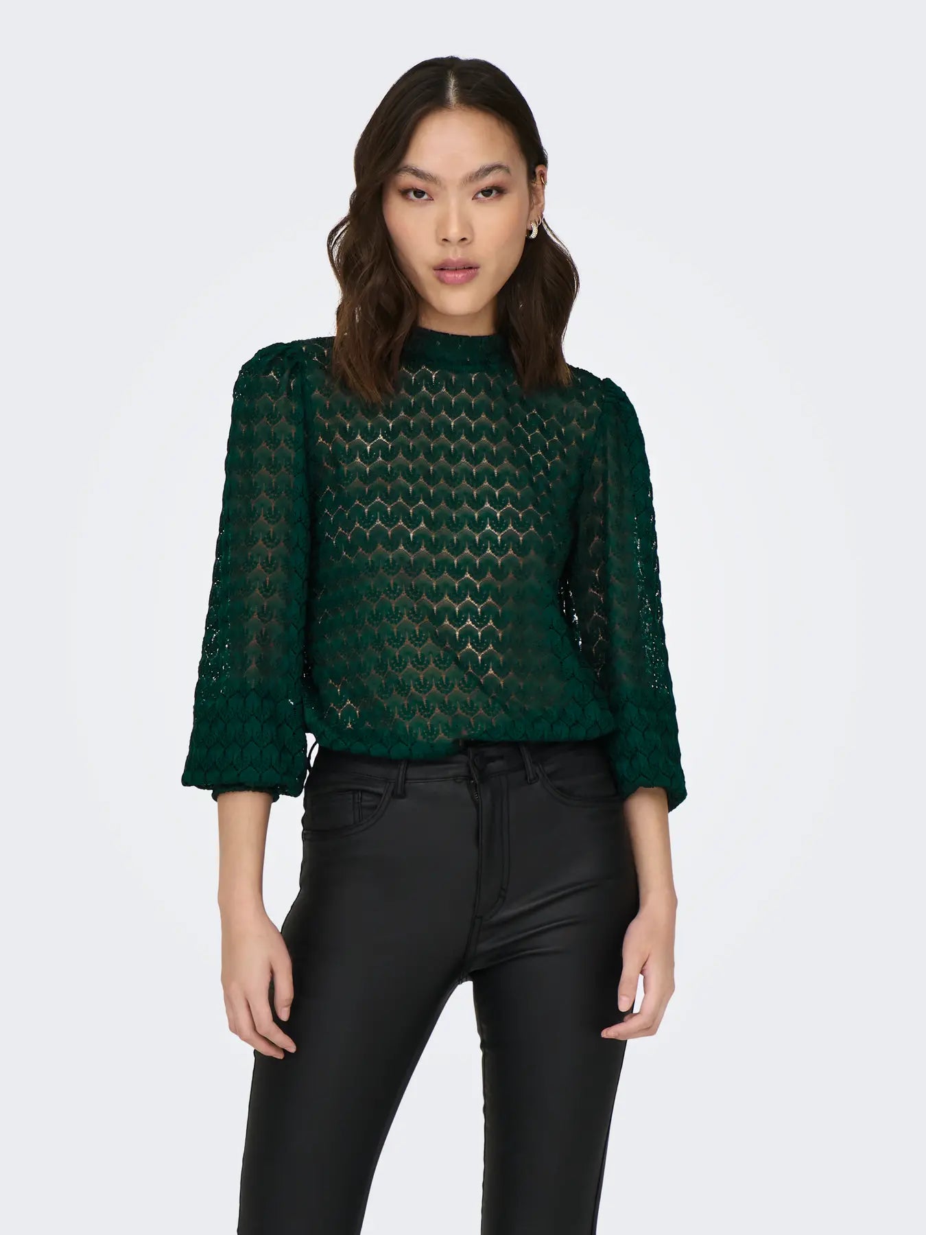 JDYAVERY L/S LACE TOP