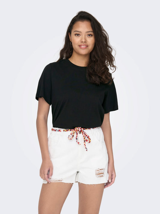 JDYPISA S/S T-SHIRT BLACK