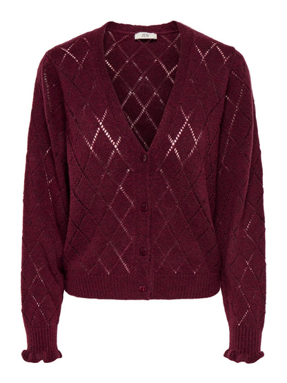 JDYLETTY L/S V-NECK STRUC CARDI KNT