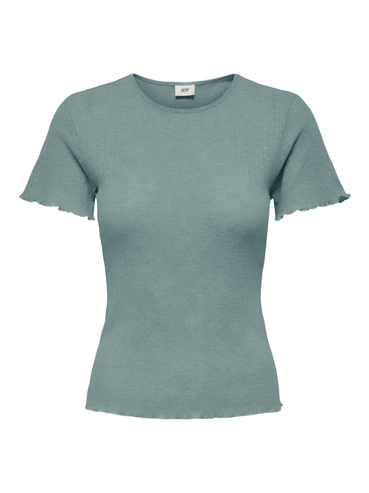 JDYSALSA LIFE S/S O NECK TOP GREEN