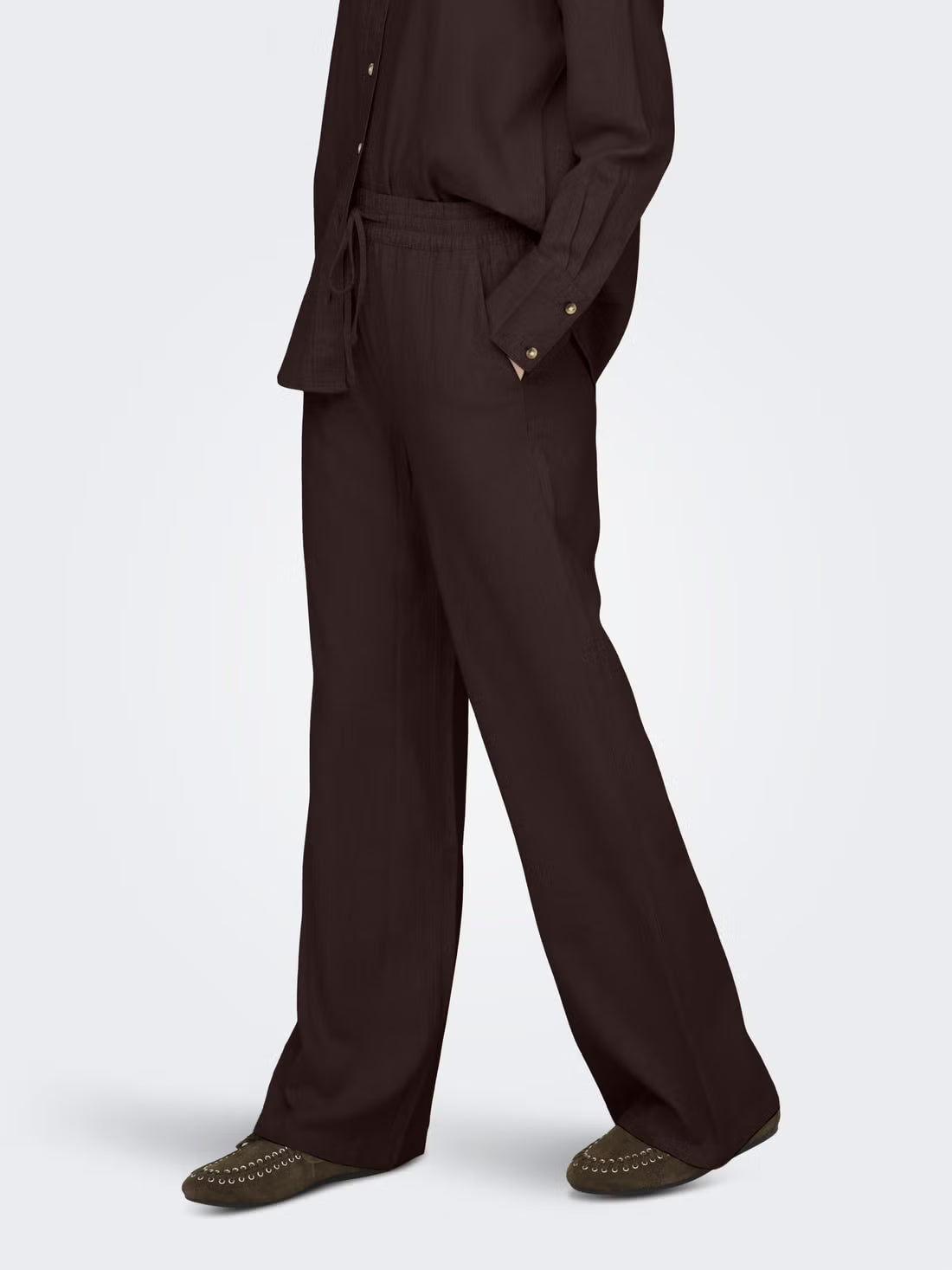 JDYSAY HW LINEN WIDE PANT