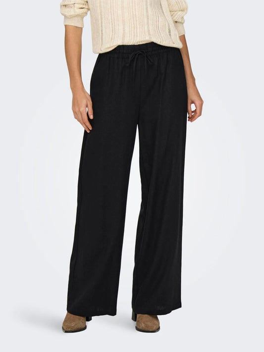 JDYSAY HW LINEN WIDE PANT