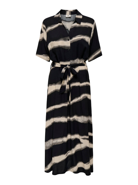 JDYSTARSEZEN LIFE 2/4 MIDIDRESS ABSTRACT