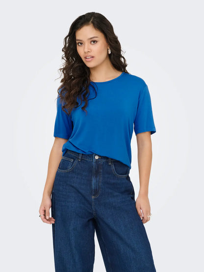 JDYMILA S/S O-NECK TOP