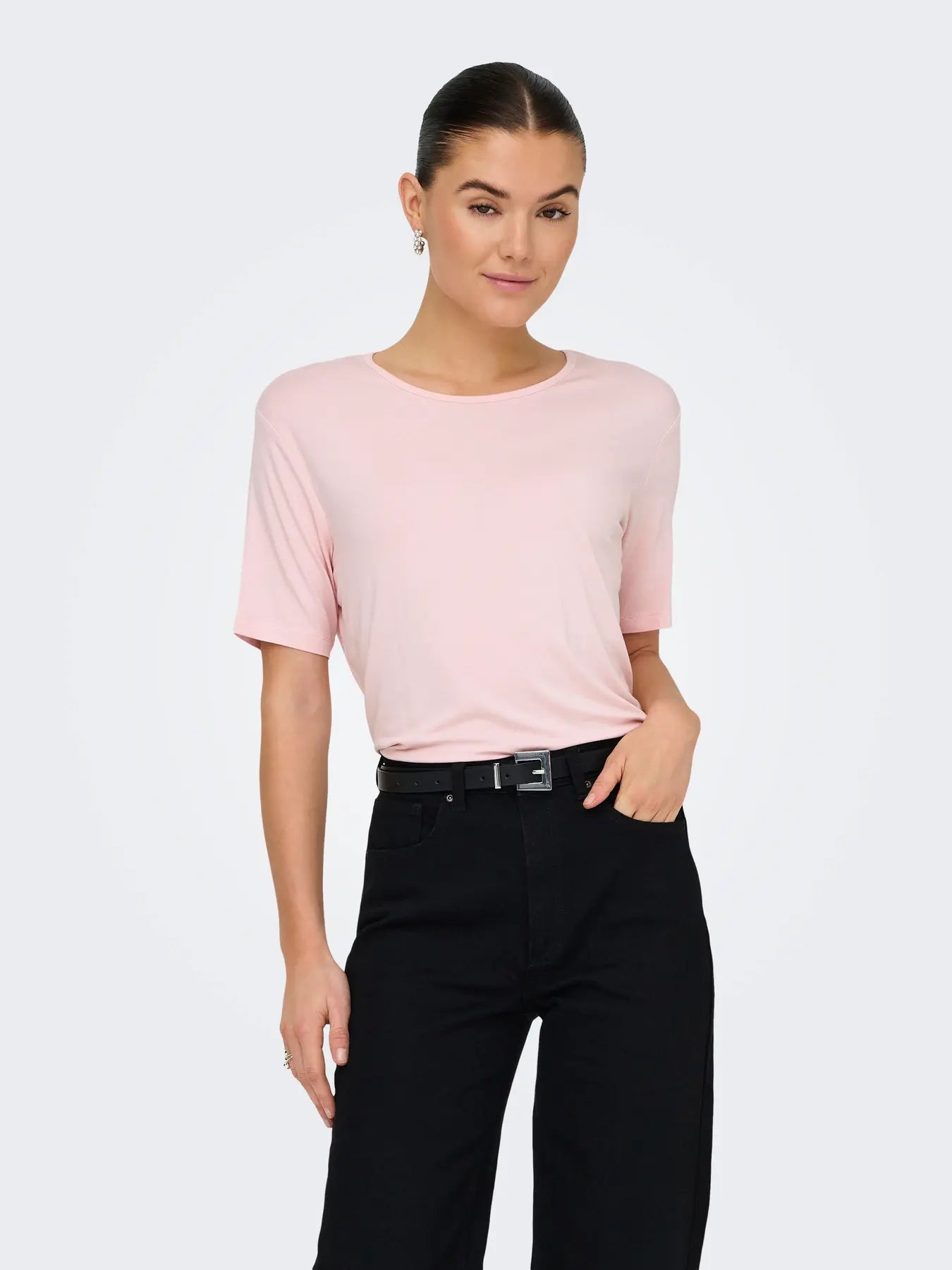 JDYMILA S/S O-NECK TOP