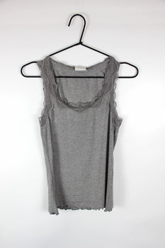 JDYETOILE S/L RIB TANK TOP GREY