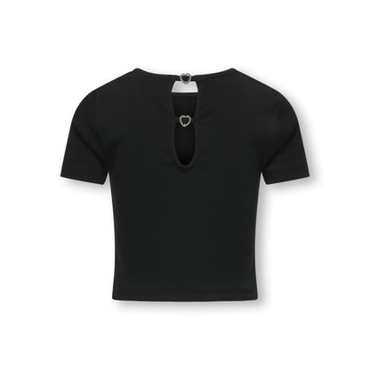 KOGRENE LIFE S/S OPEN BACK TOP BLACK